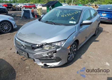 2017 Honda Civic Ex from USA, damaged, VIN 2HGFC2F72HH520517